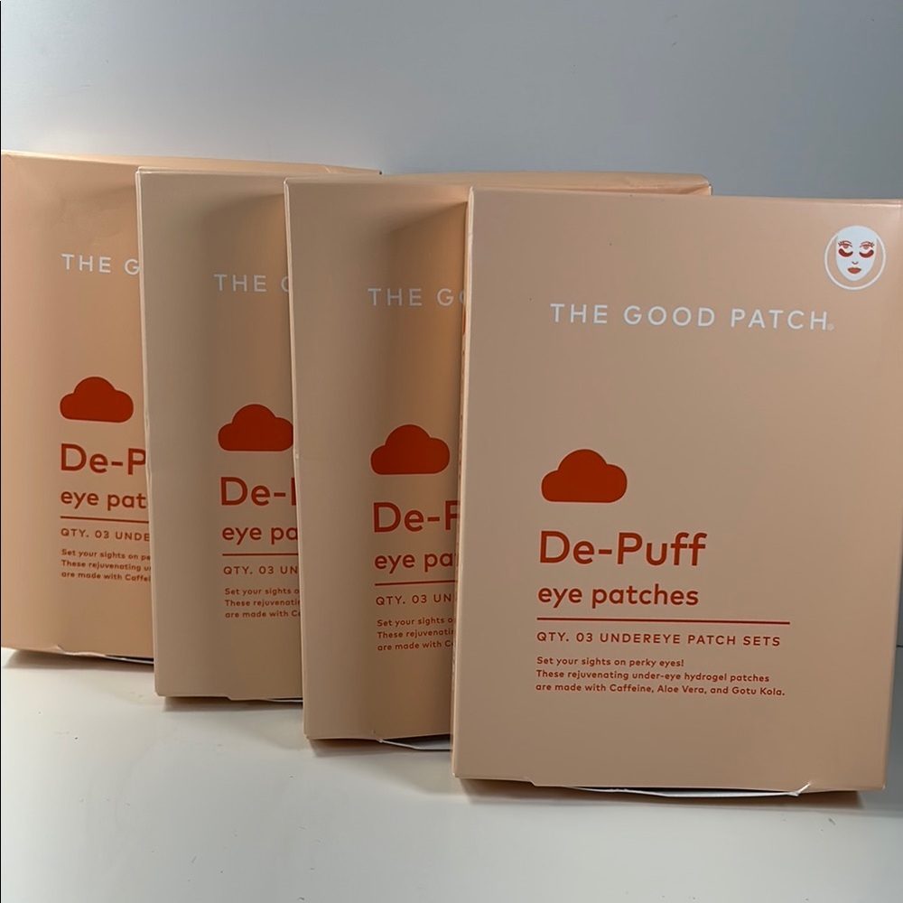 The Good Patch De-Puff Eye Patches 4 packs of 3